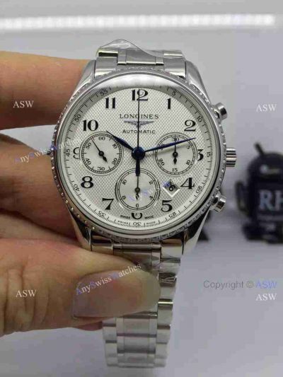 Copy Swiss Longines Master Collection Watch Chronograph Stainless Steel